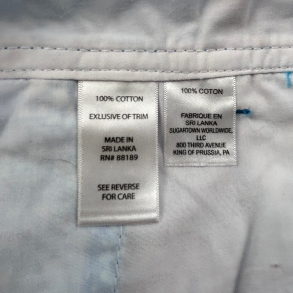 Lilly‎ Pulitzer Classic Resort Women's Shorts Blue White Floral Preppy Size 6 - Picture 7 of 9